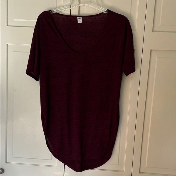 Old Navy Tops - Old Navy Deep Burgundy Short Sleeve Tee